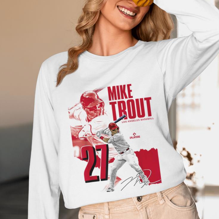 Mike Trout Los Angeles A MLB Baseball Players MLBMTR304N Unisex Long Sleeve T-Shirt Mike Trout Los Angeles A MLB Baseball Players MLBMTR304N Unisex Long Sleeve T-Shirt