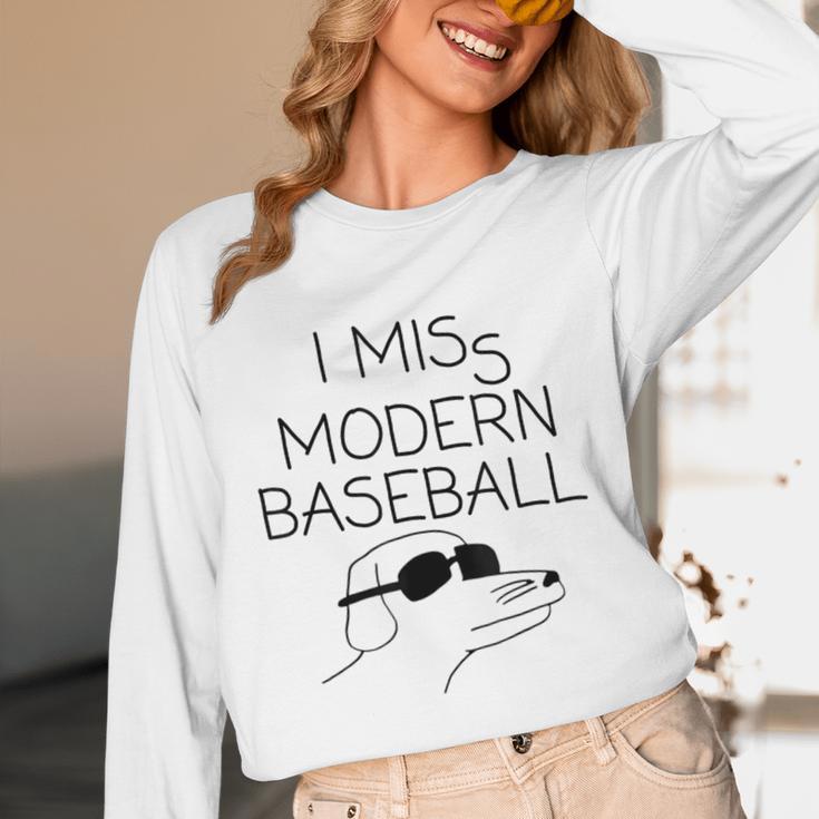 I Miss Modern Baseball Vintage Baseball Meme Tee Unisex Long Sleeve T-Shirt
