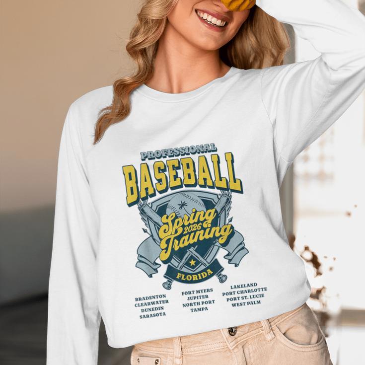 Professional Baseball Spring Training 2026 Florida Cities Unisex Long Sleeve T-Shirt