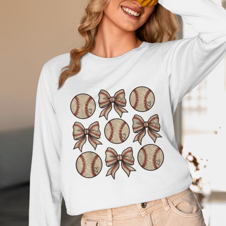 Soccer Bow Game Day Baseball Coquette Bow Women Girls Unisex Long Sleeve T-Shirt Soccer Bow Game Day Baseball Coquette Bow Women Girls Unisex Long Sleeve T-Shirt