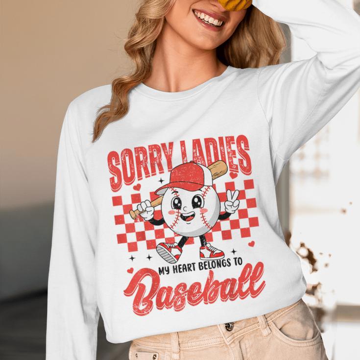 Sorry Ladies My Heart Belongs To Baseball Valentines Boys Unisex Long Sleeve T-Shirt Sorry Ladies My Heart Belongs To Baseball Valentines Boys Unisex Long Sleeve T-Shirt
