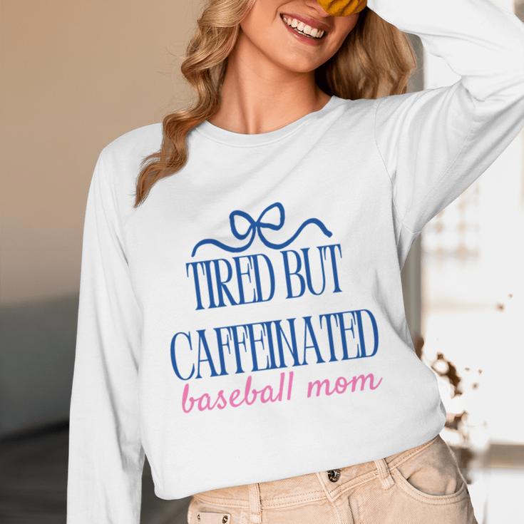 Tired But Caffeinated Baseball Mom Trendy Tired Baseball Mom Unisex Long Sleeve T-Shirt Tired But Caffeinated Baseball Mom Trendy Tired Baseball Mom Unisex Long Sleeve T-Shirt