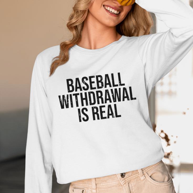 Vintage Baseball Withdrawal Is Real Premium Tri-Blend Unisex Long Sleeve T-Shirt Vintage Baseball Withdrawal Is Real Premium Tri-Blend Unisex Long Sleeve T-Shirt
