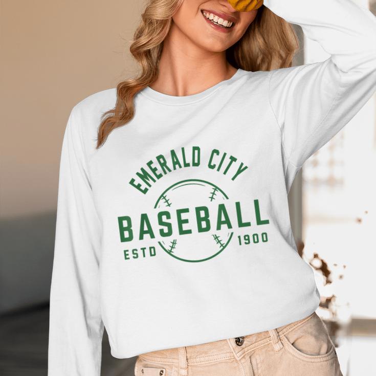 Wizard Of Oz Emerald City Baseball Costume Halloween Unisex Long Sleeve T-Shirt