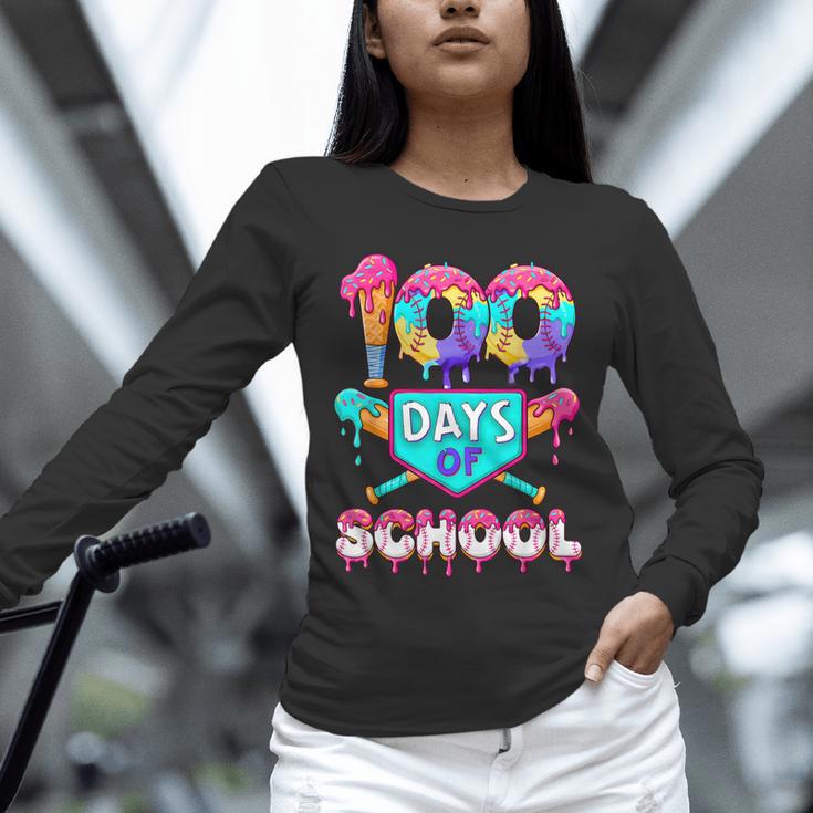 100 Days Of School Baseball Boys Kids Unisex Long Sleeve T-Shirt 100 Days Of School Baseball Boys Kids Unisex Long Sleeve T-Shirt