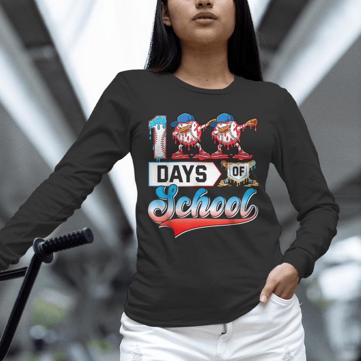 100 Days Of School Boys Baseball Drip 100th Day Dabbing Ball Unisex Long Sleeve T-Shirt 100 Days Of School Boys Baseball Drip 100th Day Dabbing Ball Unisex Long Sleeve T-Shirt