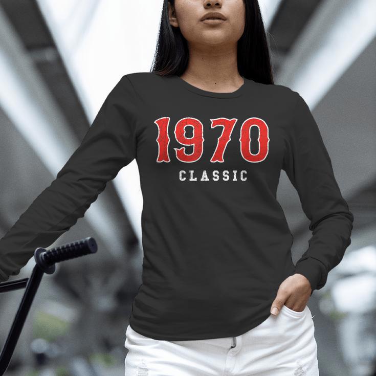 55 Year Old 1970 Classic Baseball Fan 55th Birthday Unisex Long Sleeve T-Shirt