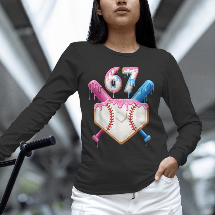 6 7 Baseball Dripping Six Seven Gen Alpha Slang Unisex Long Sleeve T-Shirt 6 7 Baseball Dripping Six Seven Gen Alpha Slang Unisex Long Sleeve T-Shirt