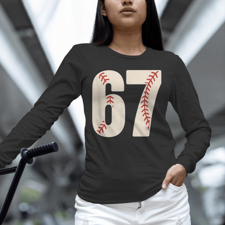 67 Baseball Six Seven 6 7 Meme 67 Unisex Long Sleeve T-Shirt 67 Baseball Six Seven 6 7 Meme 67 Unisex Long Sleeve T-Shirt