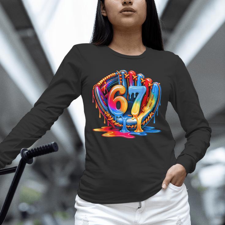 67 Drip Baseball Life Style 101 Apparel Youth Drip Kids Meme Unisex Long Sleeve T-Shirt