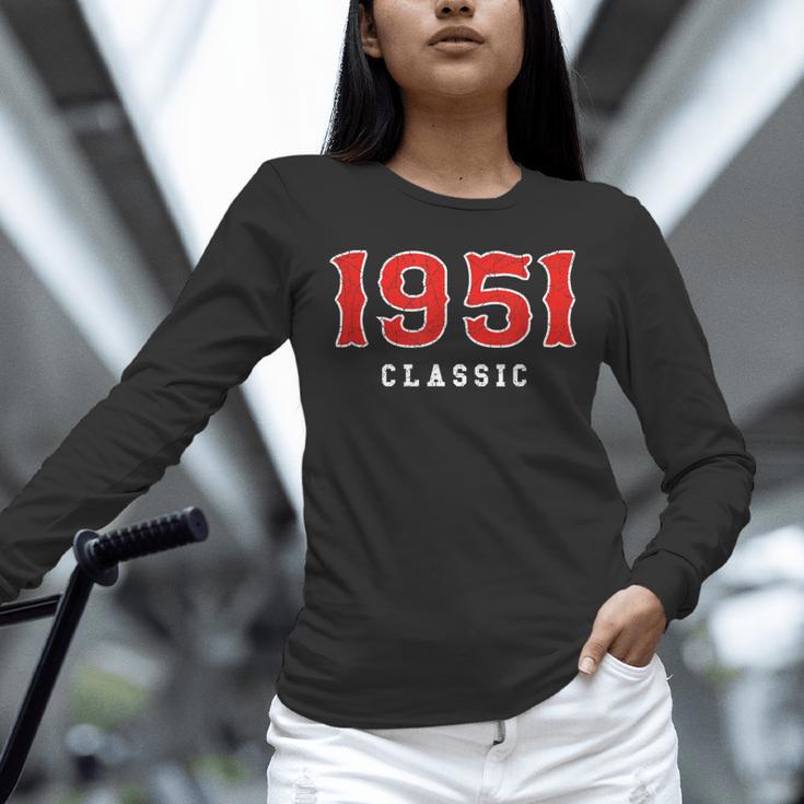 75 Year Old 1951 Classic Baseball Fan 75th Birthday Unisex Long Sleeve T-Shirt 75 Year Old 1951 Classic Baseball Fan 75th Birthday Unisex Long Sleeve T-Shirt
