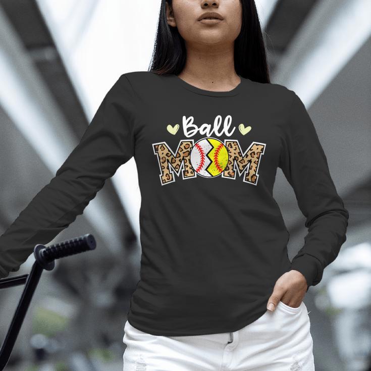 Ball Mom Leopard Baseball Softball Player Mom Unisex Long Sleeve T-Shirt Ball Mom Leopard Baseball Softball Player Mom Unisex Long Sleeve T-Shirt