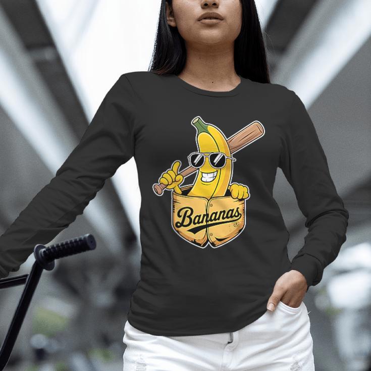 Banana Baseball Fruit Unisex Long Sleeve T-Shirt Banana Baseball Fruit Unisex Long Sleeve T-Shirt