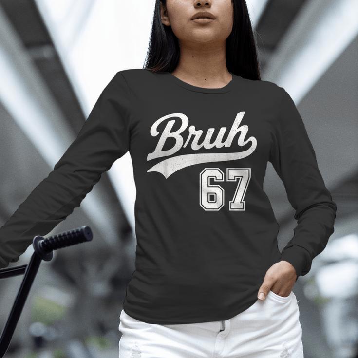 Baseball 6 7 Bruh Number 67 Six Seven Meme Boys Kids Unisex Long Sleeve T-Shirt Baseball 6 7 Bruh Number 67 Six Seven Meme Boys Kids Unisex Long Sleeve T-Shirt