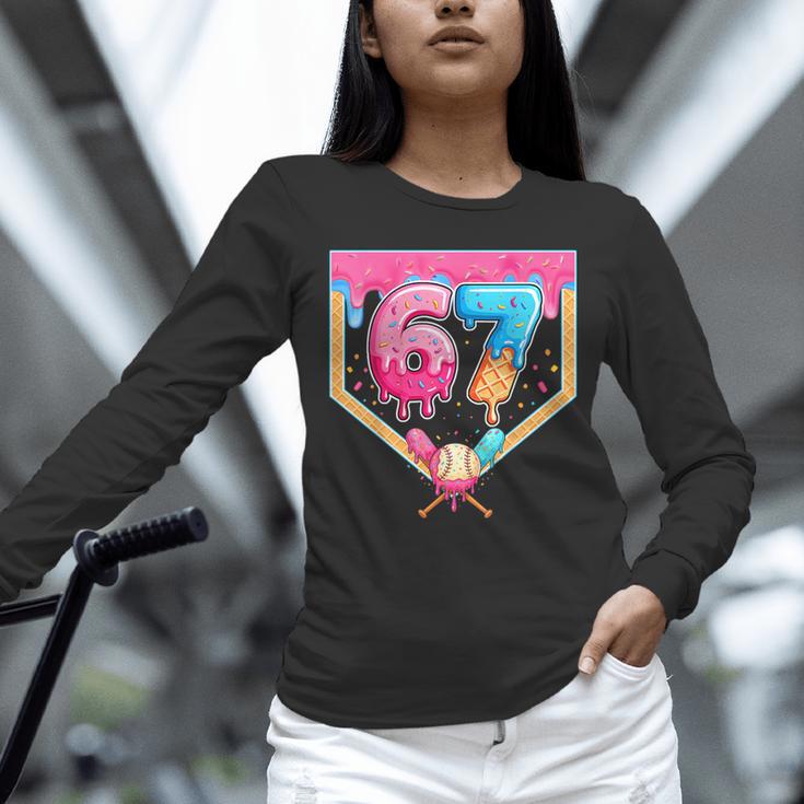 Baseball 67 Six Seven Meme Drip 6 7 Boys Girl Kids Unisex Long Sleeve T-Shirt Baseball 67 Six Seven Meme Drip 6 7 Boys Girl Kids Unisex Long Sleeve T-Shirt