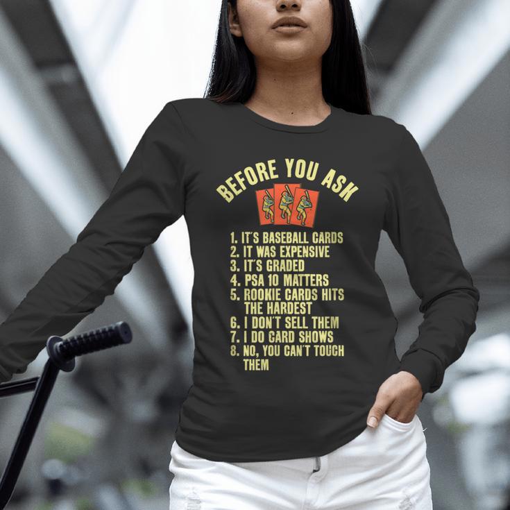 Baseball Card Collector Baseball Card Trading Unisex Long Sleeve T-Shirt Baseball Card Collector Baseball Card Trading Unisex Long Sleeve T-Shirt