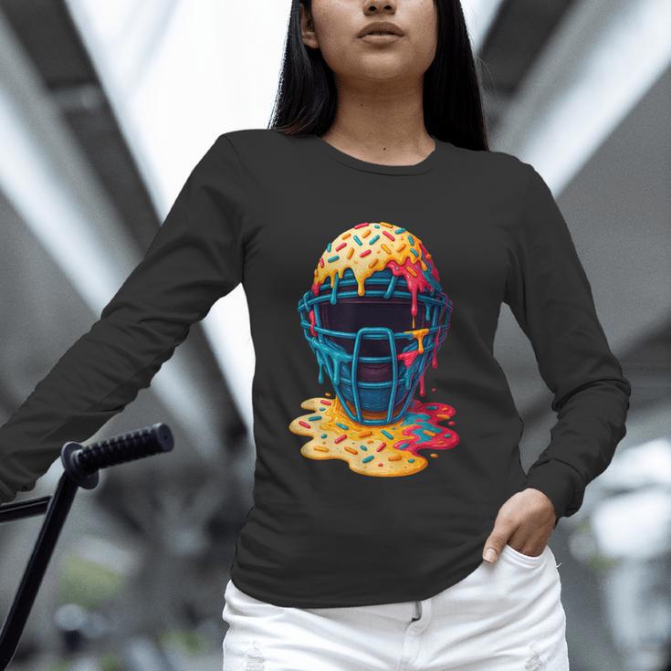 Baseball Catcher Mask Ice Cream Dripping Baseball Fan Boys Unisex Long Sleeve T-Shirt Baseball Catcher Mask Ice Cream Dripping Baseball Fan Boys Unisex Long Sleeve T-Shirt