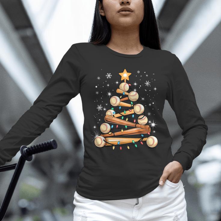 Baseball Christmas Tree Light Xmas Baseball Unisex Long Sleeve T-Shirt Baseball Christmas Tree Light Xmas Baseball Unisex Long Sleeve T-Shirt