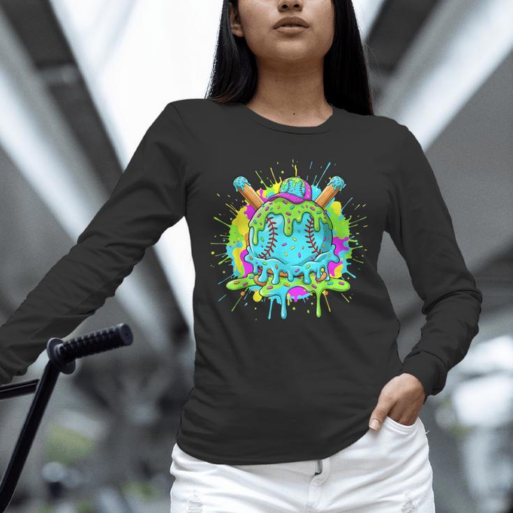 Baseball Drip For Boys Ice Cream Drip Youth Boys Baseball Unisex Long Sleeve T-Shirt Baseball Drip For Boys Ice Cream Drip Youth Boys Baseball Unisex Long Sleeve T-Shirt