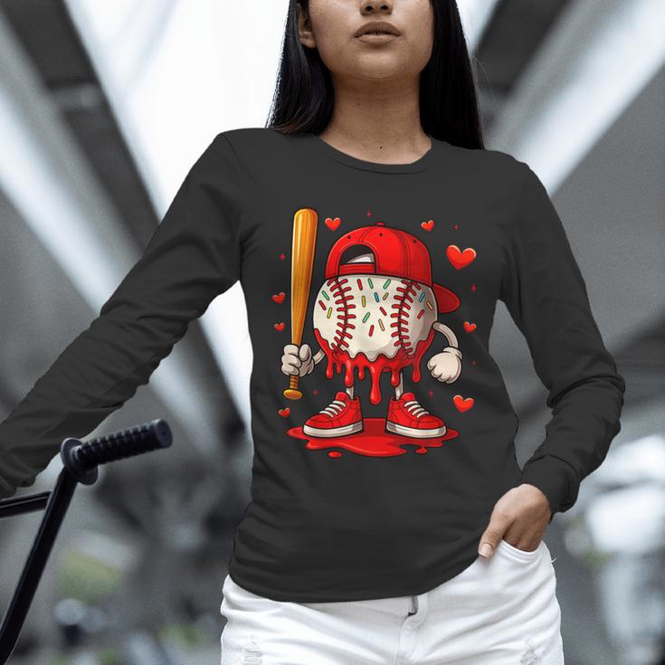 Baseball Drip Ice Cream Apparel Boys Kids Valentines Day Unisex Long Sleeve T-Shirt Baseball Drip Ice Cream Apparel Boys Kids Valentines Day Unisex Long Sleeve T-Shirt