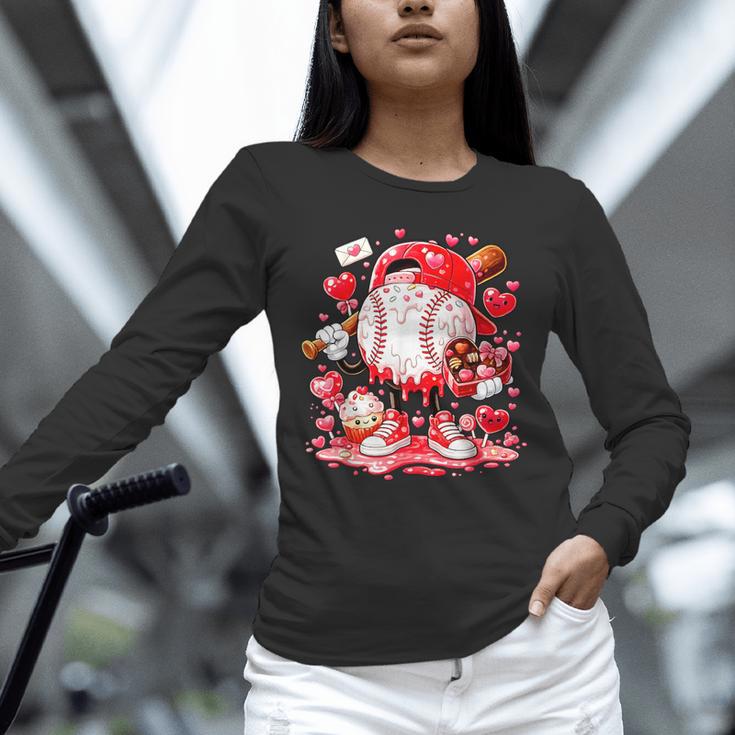 Baseball Drip Ice Cream Boys Kids Youth Valentines Unisex Long Sleeve T-Shirt Baseball Drip Ice Cream Boys Kids Youth Valentines Unisex Long Sleeve T-Shirt