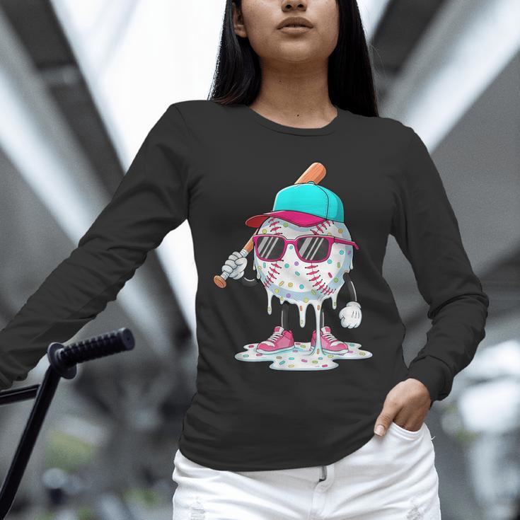 Baseball Drip Ice Cream Lifestyle Sprinkless Boy Kid Unisex Long Sleeve T-Shirt Baseball Drip Ice Cream Lifestyle Sprinkless Boy Kid Unisex Long Sleeve T-Shirt