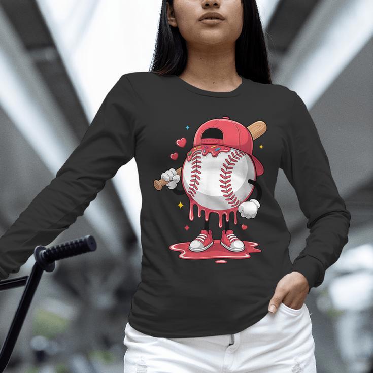 Baseball Drip Icecream Boy Kids Valentine Unisex Long Sleeve T-Shirt Baseball Drip Icecream Boy Kids Valentine Unisex Long Sleeve T-Shirt