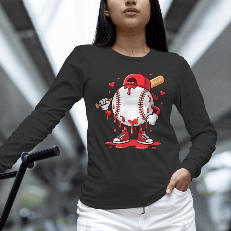 Baseball Drip Icecream Men Boy Valentine Unisex Long Sleeve T-Shirt Baseball Drip Icecream Men Boy Valentine Unisex Long Sleeve T-Shirt