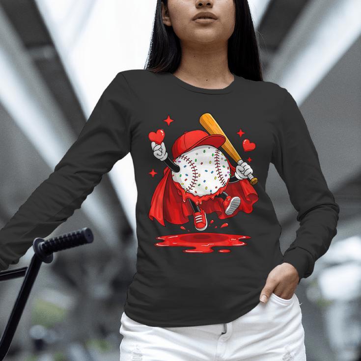 Baseball Drip Icecream Youth Boy Valentine Unisex Long Sleeve T-Shirt Baseball Drip Icecream Youth Boy Valentine Unisex Long Sleeve T-Shirt