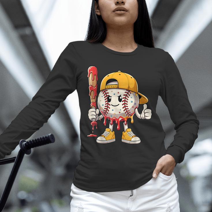 Baseball Drip Baseball Life Style 101 Apparel Youth Unisex Long Sleeve T-Shirt Baseball Drip Baseball Life Style 101 Apparel Youth Unisex Long Sleeve T-Shirt