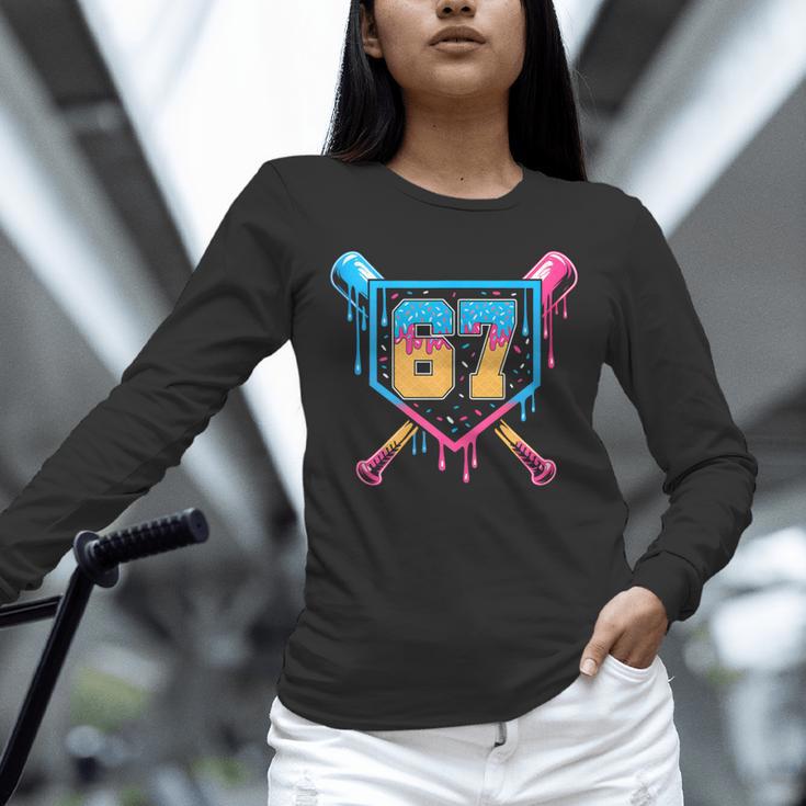Baseball Drip Number 67 Player Or 67Th Birthday Unisex Long Sleeve T-Shirt Baseball Drip Number 67 Player Or 67Th Birthday Unisex Long Sleeve T-Shirt