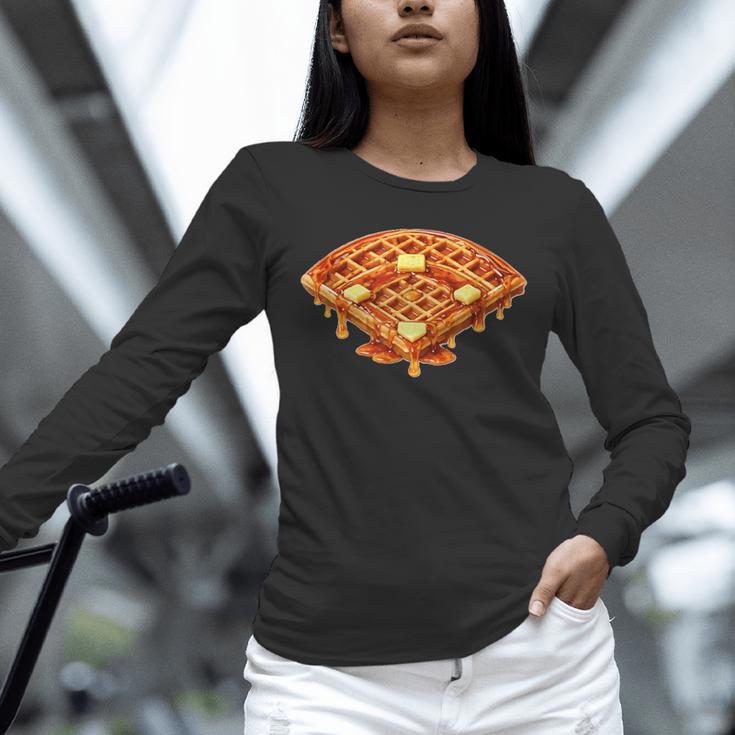 Baseball Dripping Waffle Field Unisex Long Sleeve T-Shirt