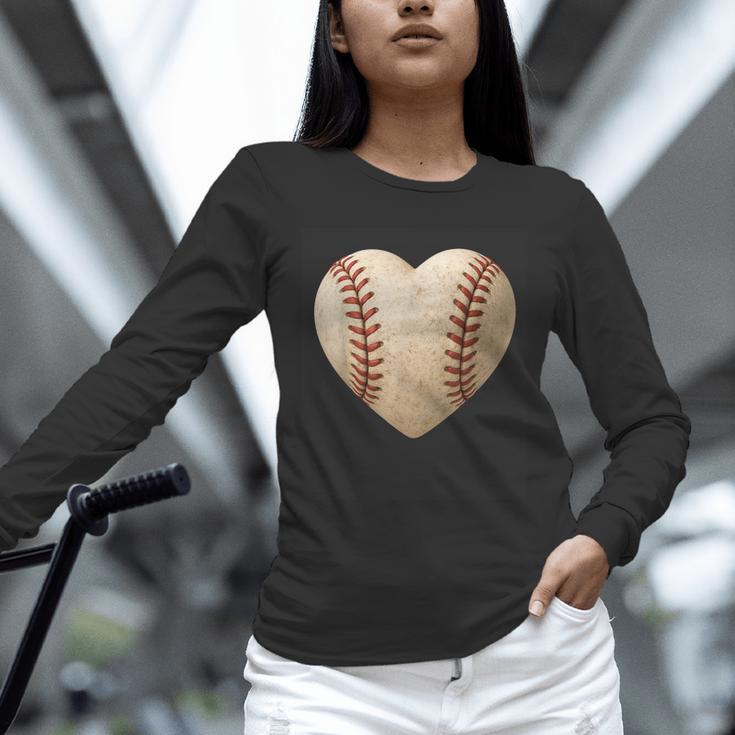 Baseball Heart Shape Valentines Day Love Boys Kids Men Unisex Long Sleeve T-Shirt Baseball Heart Shape Valentines Day Love Boys Kids Men Unisex Long Sleeve T-Shirt