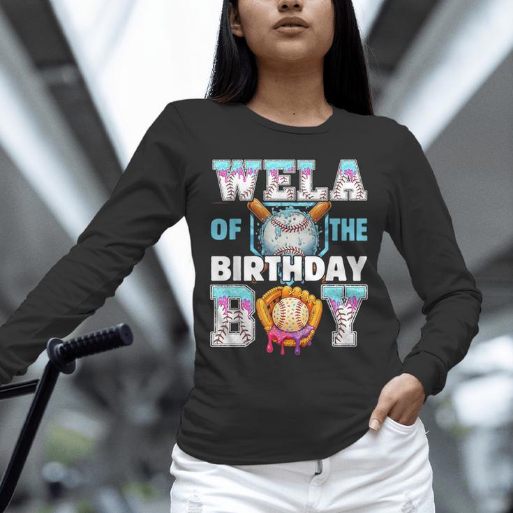 Baseball Ice Cream Drip Wela Of The Birthday Boy Unisex Long Sleeve T-Shirt