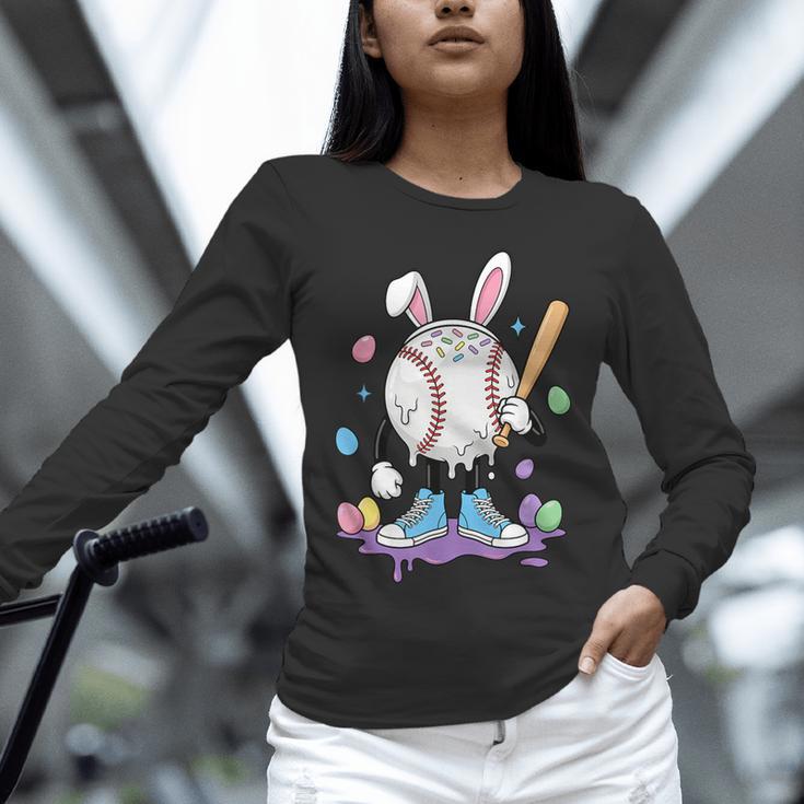 Baseball Ice Cream Drip Youth Boys Cute Easter Sports Unisex Long Sleeve T-Shirt Baseball Ice Cream Drip Youth Boys Cute Easter Sports Unisex Long Sleeve T-Shirt