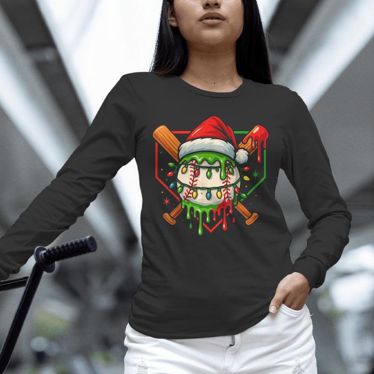 Baseball Lifestyle Apparel Youth Christmas Baseball Drip Unisex Long Sleeve T-Shirt Baseball Lifestyle Apparel Youth Christmas Baseball Drip Unisex Long Sleeve T-Shirt