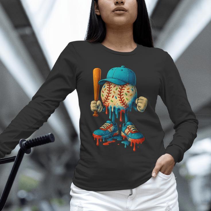 Baseball Lifestyle Youth Baseball Drip Icecream Unisex Long Sleeve T-Shirt Baseball Lifestyle Youth Baseball Drip Icecream Unisex Long Sleeve T-Shirt