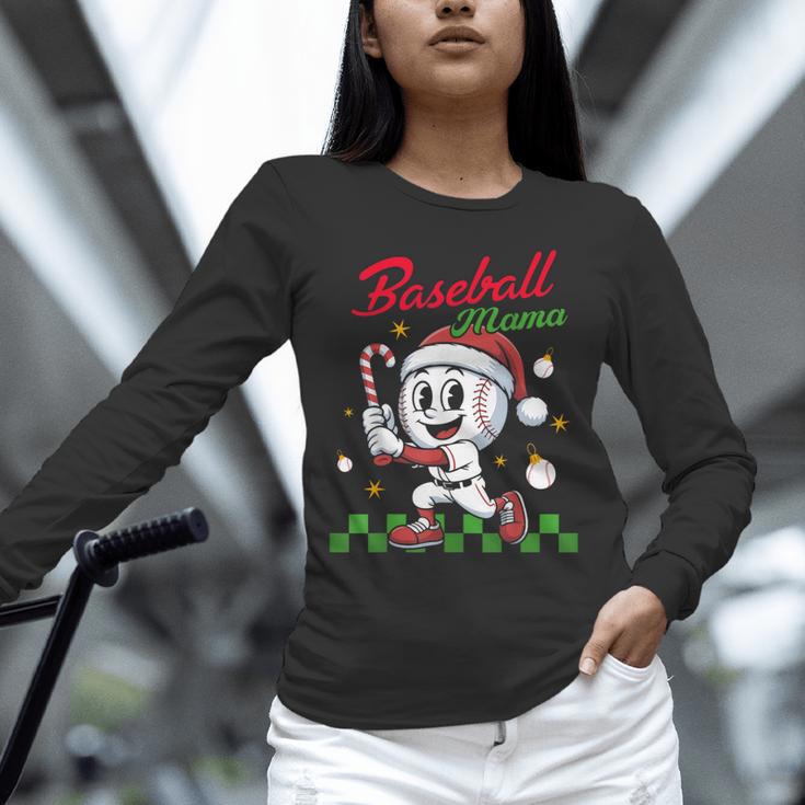 Baseball Mama Christmas Santa Hat Xmas Softball Mom Unisex Long Sleeve T-Shirt Baseball Mama Christmas Santa Hat Xmas Softball Mom Unisex Long Sleeve T-Shirt