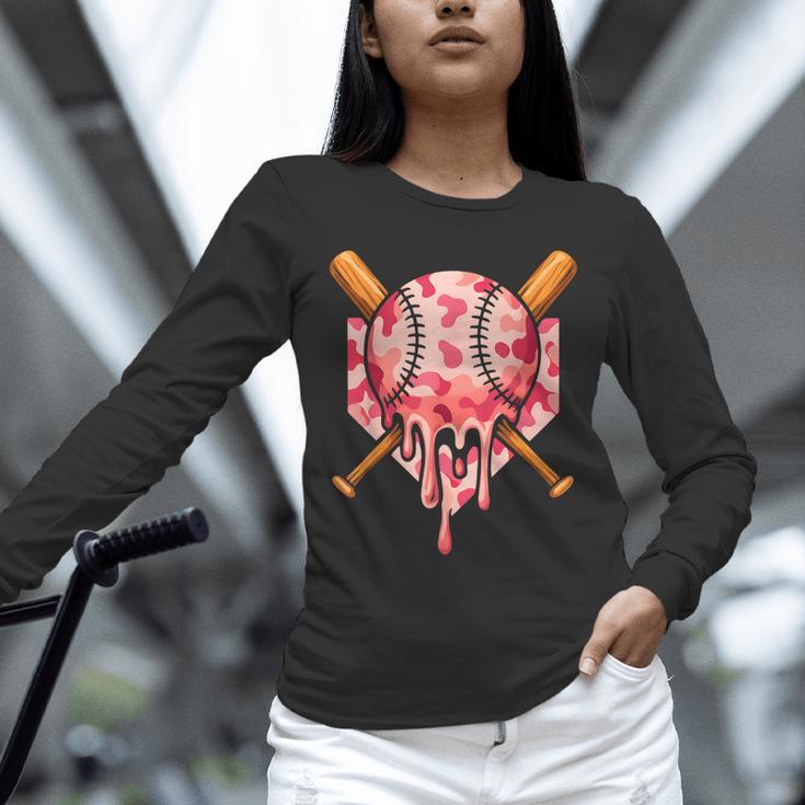 Baseball Pink Camo Ice Cream Youth Boys Girls Unisex Long Sleeve T-Shirt Baseball Pink Camo Ice Cream Youth Boys Girls Unisex Long Sleeve T-Shirt