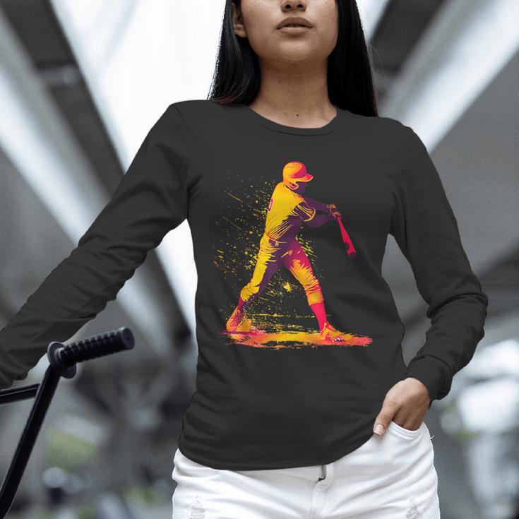 Baseball Player Unisex Long Sleeve T-Shirt Baseball Player Unisex Long Sleeve T-Shirt