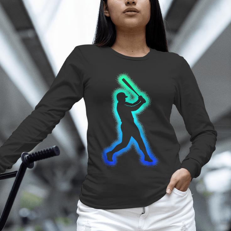 Baseball Player Graphic Unisex Long Sleeve T-Shirt Baseball Player Graphic Unisex Long Sleeve T-Shirt