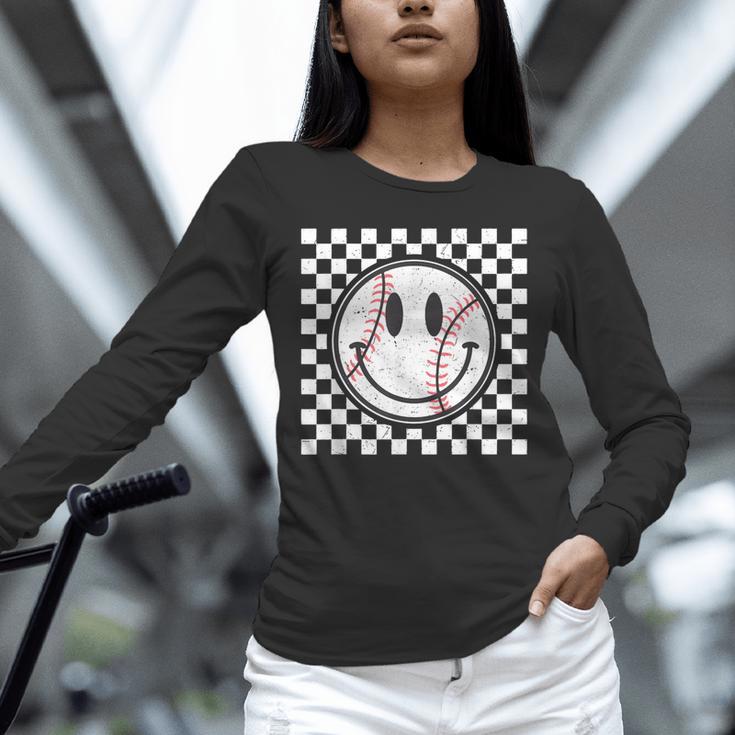 Baseball Season Happy Game Day Trendy Sports Vintage Unisex Long Sleeve T-Shirt
