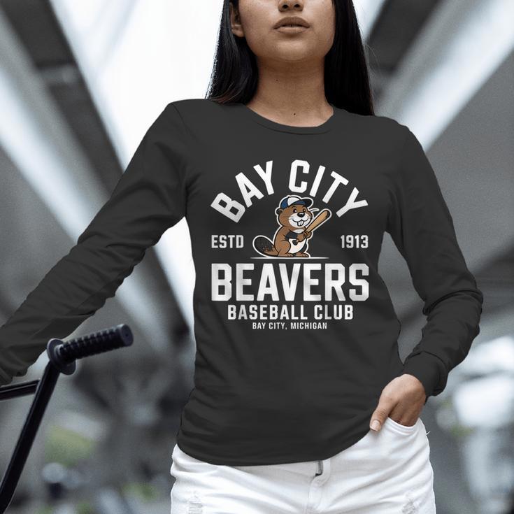 Bay City Beavers Baseball Club Estd 1913 Unisex Long Sleeve T-Shirt