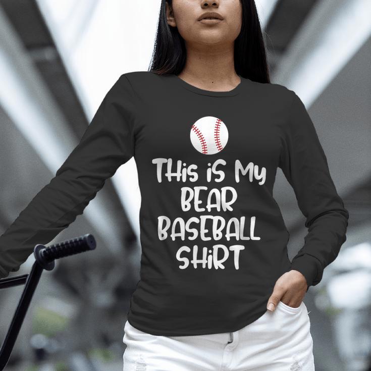 Bear Baseball Shirt For Players Fans And Moms Unisex Long Sleeve T-Shirt Bear Baseball Shirt For Players Fans And Moms Unisex Long Sleeve T-Shirt