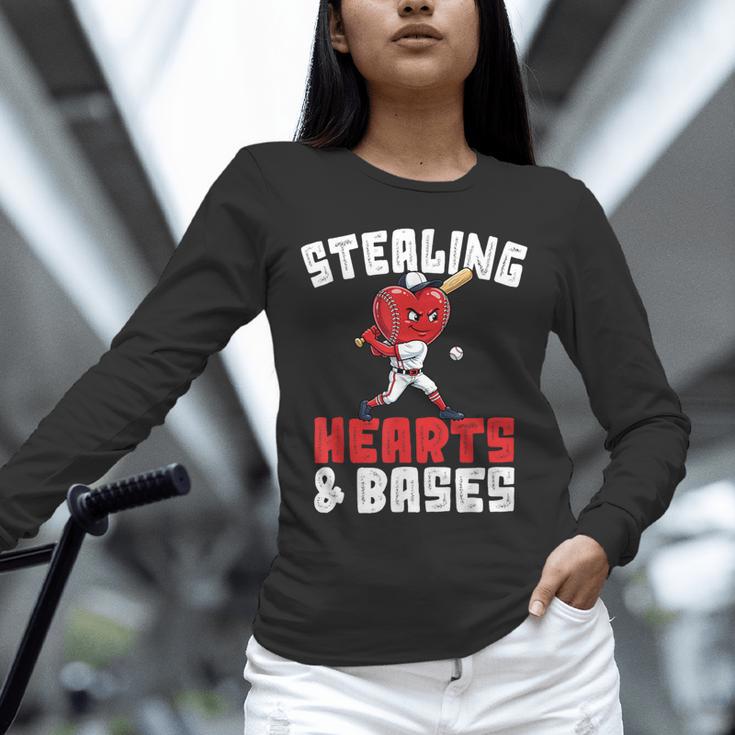 Boys Baseball Valentines Shirt Sterling Hearts Baseball Unisex Long Sleeve T-Shirt Boys Baseball Valentines Shirt Sterling Hearts Baseball Unisex Long Sleeve T-Shirt