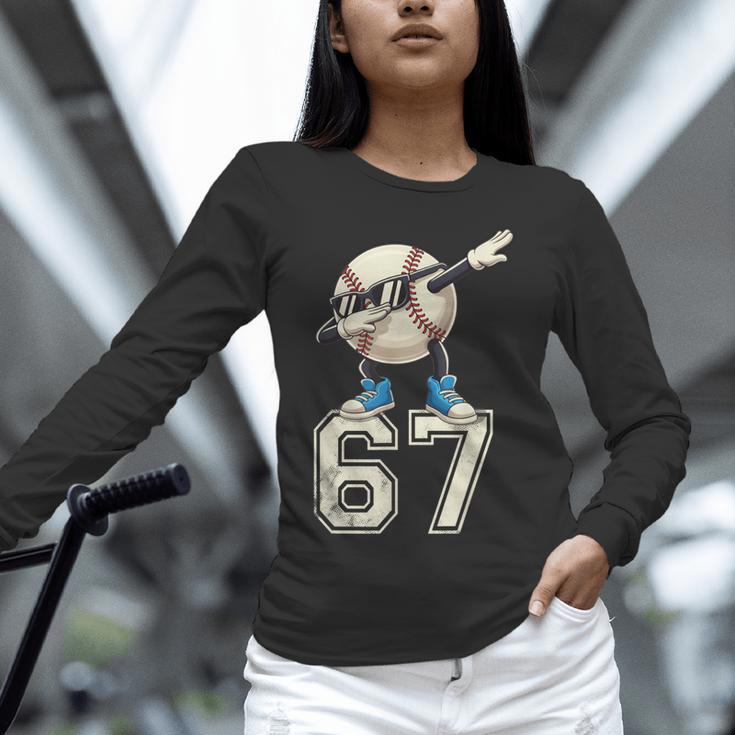 Boys Kids 67 Six Seven Sunglasses Dabbing Baseball Lover Unisex Long Sleeve T-Shirt
