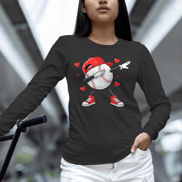 Boys Valentines Baseball Unisex Long Sleeve T-Shirt