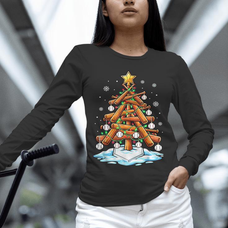 Christmas Baseball Tree Lights Xmas Unisex Long Sleeve T-Shirt Christmas Baseball Tree Lights Xmas Unisex Long Sleeve T-Shirt