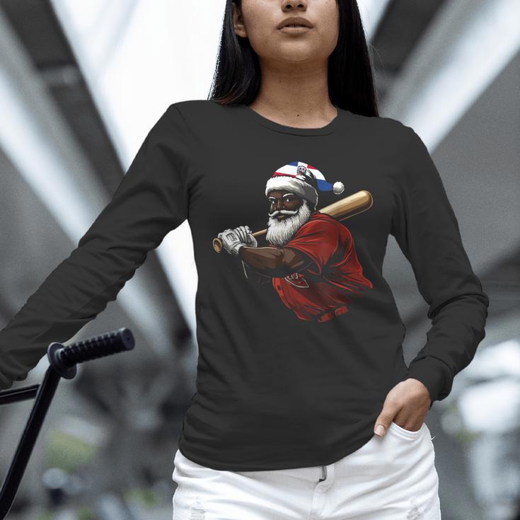 Dominican Republic Santa Christmas Baseball Beisbol Unisex Long Sleeve T-Shirt Dominican Republic Santa Christmas Baseball Beisbol Unisex Long Sleeve T-Shirt