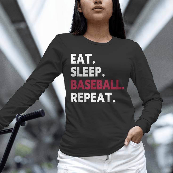 Eat Sleep Baseball Repeat Baseball Player Unisex Long Sleeve T-Shirt Eat Sleep Baseball Repeat Baseball Player Unisex Long Sleeve T-Shirt